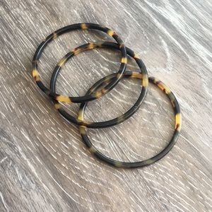 Tortoise Shell Bangle Bracelets